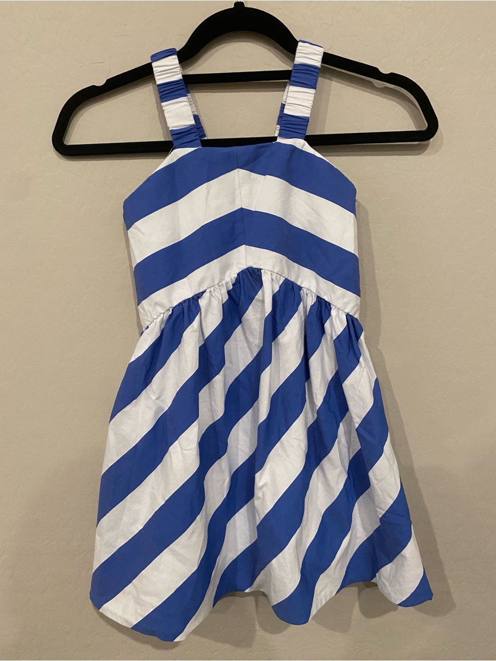 Zara Blue and White Striped Cotton Sundress for Girls